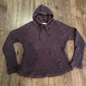Mod O Doc Waffle Knit Hoodie 100% Cotton purple